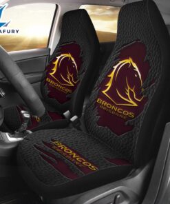 Brisbane Broncos 2PCS Car Seat Cover For Man And Women