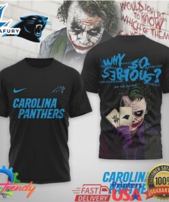 Carolina Panthers Official NFL Joker Why So Serious 3D Shirt