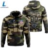 Carolina Panthers Personalized Hoodie-Zip Hoodie Camo Style