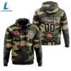 Cleveland Browns Personalized Hoodie-Zip Hoodie Camo Style