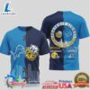 Detroit Lions Michigan Wolverines Split Design Saturdays Sundays Shirt