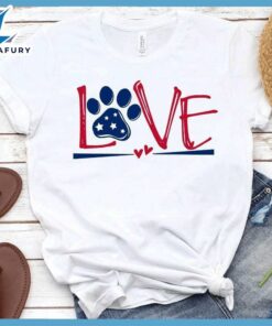Dog Love Colored Print Version 2 T-Shirt