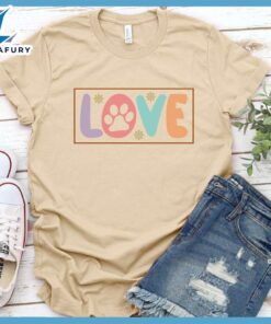 Dog Love Colored Print Version 3 T-Shirt