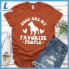 Dogs Are My Favorite People Retro T-Shirt