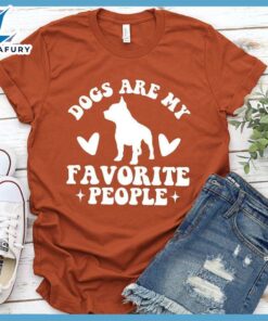 Dogs Are My Favorite People Retro T-Shirt
