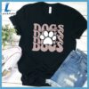 Dogs Paw Wavy Colored Print T-Shirt