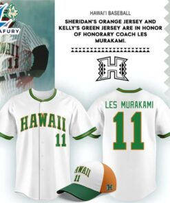 Hawaii Baseball 2026 Honor Coach Les Murakami Jersey
