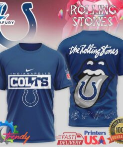 Indianapolis Colts 2026 NFL The Rolling Stones 3D Shirt