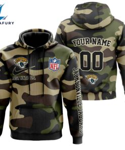Jacksonville Jaguars Personalized Hoodie-Zip Hoodie Camo Style