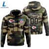 Kansas City Chiefs Personalized Hoodie-Zip Hoodie Camo Style