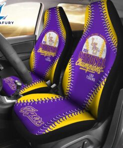 LSU Tigers Baseball 2PCS Car Seat Cover HOT Trend 2025
