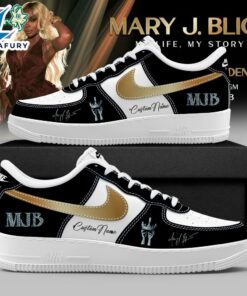 Mary J. Blige Las Vegas Residency Tour 2026 Signature Custom Black Air Force 1 Sneakers Shoes