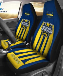 Michigan Wolverines Football 2PCS Car Seat Cover For Fans
