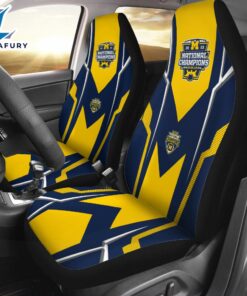 Michigan Wolverines Football 2PCS Car Seat Cover For Man And Women