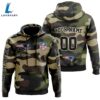 New England Patriots Personalized Hoodie-Zip Hoodie Camo Style