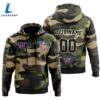 New York Giants Personalized Hoodie-Zip Hoodie Camo Style