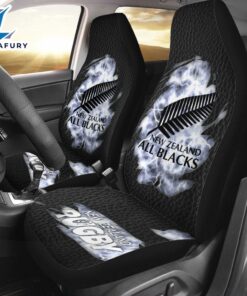 New Zealand National Rugby Union Team All Blacks 2PCS Car Seat Cover For Fans