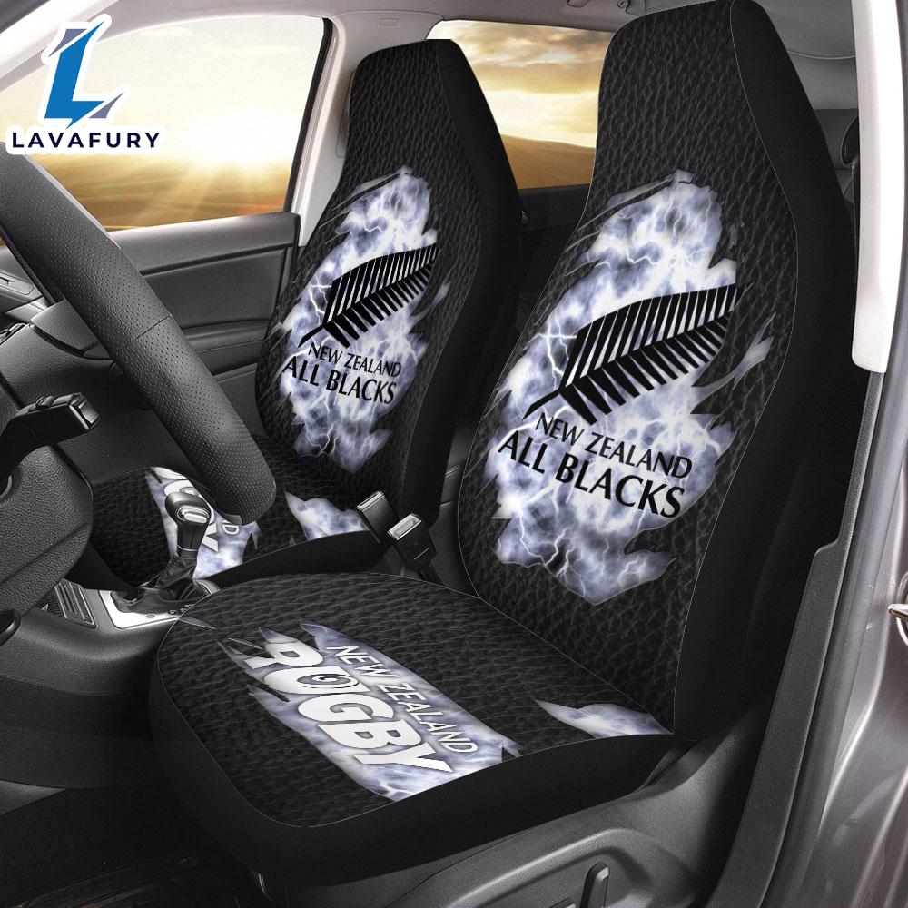New Zealand National Rugby Union Team All Blacks 2PCS Car Seat Cover For Fans Decor Car New Zealand National Rugby Union Team All Blacks 2PCS Car Seat Cover For Fans Decor Car