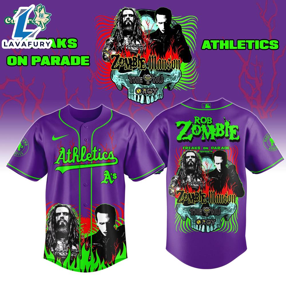 Oakland Athletics x Freaks On Parade Tour 2026 Colab Jersey Limited Edition For Man Oakland Athletics x Freaks On Parade Tour 2026 Colab Jersey Limited Edition For Man