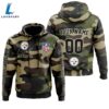 Pittsburgh Steelers Personalized Hoodie-Zip Hoodie Camo Style