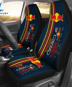 Red Bull Racing F1 2PCS Car Seat Cover For Man And Women