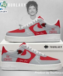 Romantic Tour 2026 – Bruno Mars Tour Custom Air Force 1 Sneakers Shoes