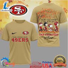 San Francisco 49ers Official NFL Fall Season 3D Shirt