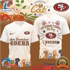 San Francisco 49ers Official NFL International Cat Day 3D Shirt
