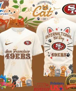 San Francisco 49ers Official NFL International Cat Day 3D Shirts