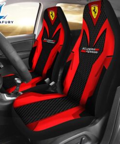 Scuderia Ferrari x Lewis Hamilton 2PCS Car Seat Cover Decor Car