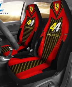 Scuderia Ferrari x Lewis Hamilton 2PCS Car Seat Cover For Fans