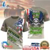 Seattle Seahawks Official NFL Proud U.S. Veteran 3D Shirt