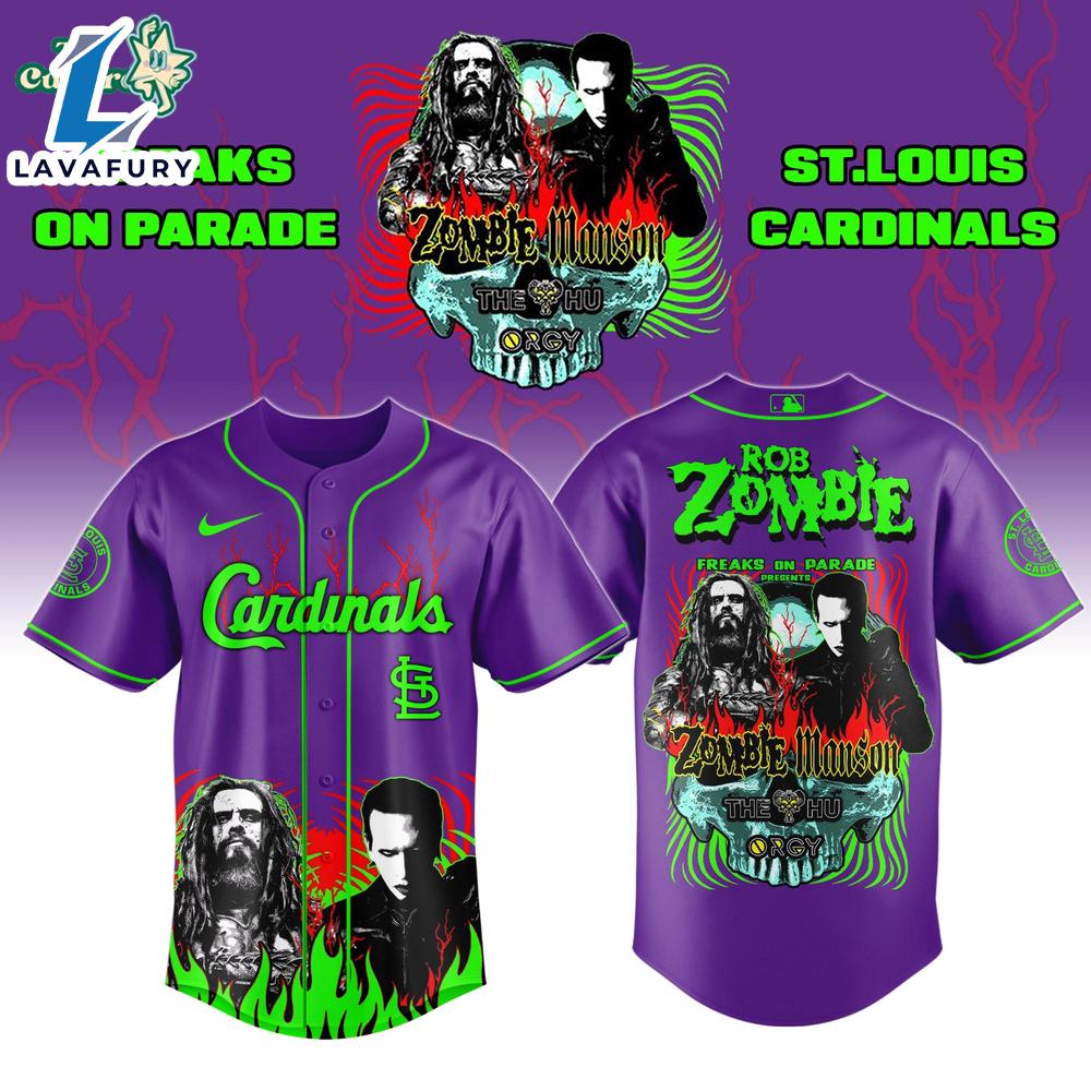 St. Louis Cardinals x Freaks On Parade Tour 2026 Colab Jersey Limited Edition For Man St. Louis Cardinals x Freaks On Parade Tour 2026 Colab Jersey Limited Edition For Man