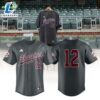 Texas A&M Dark Grey Full Button Baseball Jersey