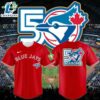 Toronto Blue Jays New Logo for 2026 to celebrate their 50th seaso Baseball Jersey-Red