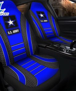 US ARMY Blue Premium Custom Car Seat Covers Decor Protectors