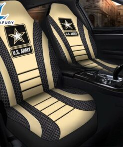 US ARMY Cream Premium Custom Car Seat Covers Decor Protectors