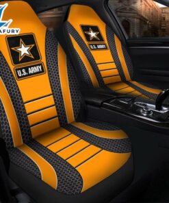 US ARMY Orange Premium Custom Car Seat Covers Decor Protectors