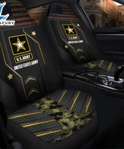 U.S.Army Unites States Green Camouflage Premium Custom Car Seat Covers Decor Protectors