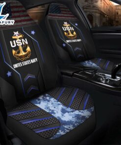 USN Unites States Navy Premium Custom Car Seat Covers Decor Protectors