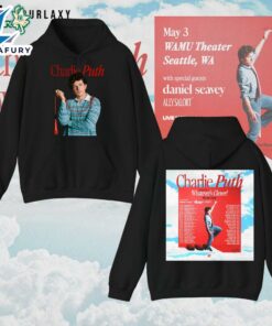 Whatever’s Clever Tour – Charlie Puth Tour 2026 Energy Hoodie – Black