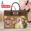 Akita Dog All You Need Is Love And A Leather Handbag