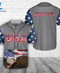 American With Eagle Baseball Jersey