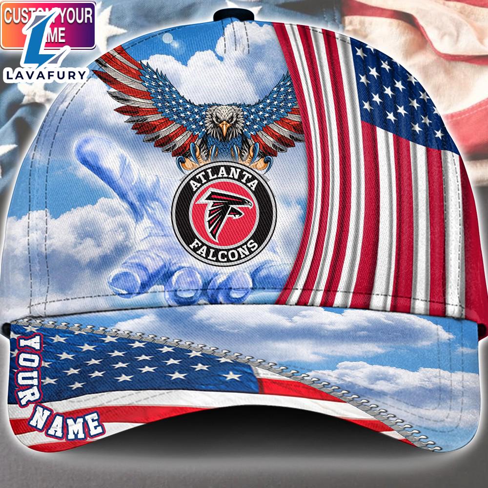 Atlanta Falcons Cap Pride US 4th Of July Cap Veterans Cap Custom Name 4th Of July Atlanta Falcons Cap Pride US 4th Of July Cap Veterans Cap Custom Name 4th Of July