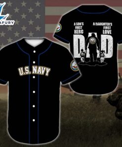 Baseball Shirt United States Navy Veteran DH36 All Over Printed
