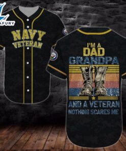 Baseball Shirt United States Navy Veteran DH38 All Over Printed