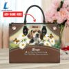 Beagle Dog Are Not Our Whole Life But They Make Our Lives Whole Leather Handbag