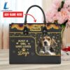 Beagle Dog Just A Girl Who Loves Dogs Leather Handbag