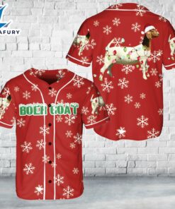 Boer Goat Christmas Baseball Jersey