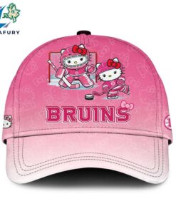 BOS Bruins Special Hello Kitty Limited Edition Cap